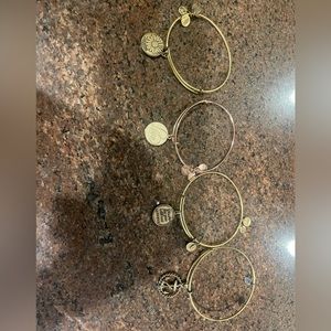 Alex and Ani 4 bracelets as shown